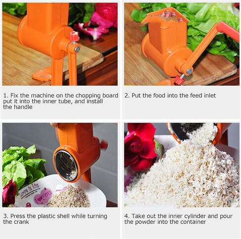 Hand Crank Nut Grinder, Wheat Grinder Aluminum Alloy Milling Machine with Stable Table Clamp for Corn, Coffee, Beans, Nuts in Saudi Arabia