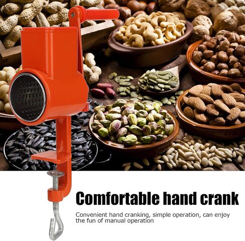 Hand Crank Nut Grinder, Wheat Grinder Aluminum Alloy Milling Machine with Stable Table Clamp for Corn, Coffee, Beans, Nuts in Saudi Arabia