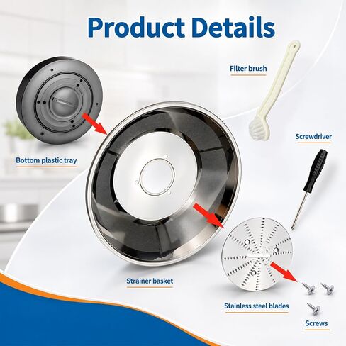 BR-1 Mesh Filter Basket for Breville Model JE95XL, JE98XL, BJE200XL Juicers | SP0010662 Blender Filte Basket Assembly - Ready to Use Mesh Bowl, Equipped with Screws, Screwdrivers and Cleaning Brushes in Saudi Arabia