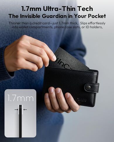 Wallet Tracker Card for Both Google’s Find Hub and Apple Find My, 5 Years Battery Life Ultra-Thin Android Tracker Card, IP68 Waterproof Wallet Finder for Passport, Purse,Gags,1 Pack in Saudi Arabia