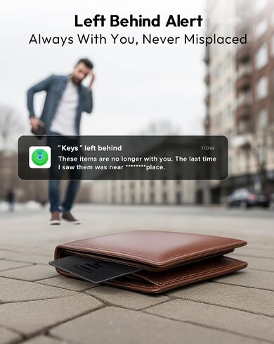 Wallet Tracker Card for Both Google’s Find Hub and Apple Find My, 5 Years Battery Life Ultra-Thin Android Tracker Card, IP68 Waterproof Wallet Finder for Passport, Purse,Gags,1 Pack in Saudi Arabia