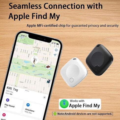 Bluetooth Tracker Tags 2 Pack [MFi Certified] for Apple Find My (iOS Only) | Smart Item Finders Air Global Tracking Tags Replaceable Battery Key Track for Bags Kids Luggage Dogs Backpack Pets Waterproof in Saudi Arabia