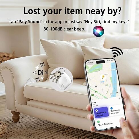 Bluetooth Tracker Tags 2 Pack [MFi Certified] for Apple Find My (iOS Only) | Smart Item Finders Air Global Tracking Tags Replaceable Battery Key Track for Bags Kids Luggage Dogs Backpack Pets Waterproof in Saudi Arabia