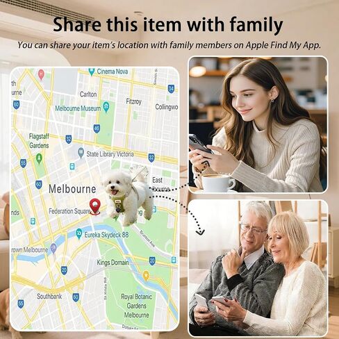 Bluetooth Tracker Tags 2 Pack [MFi Certified] for Apple Find My (iOS Only) | Smart Item Finders Air Global Tracking Tags Replaceable Battery Key Track for Bags Kids Luggage Dogs Backpack Pets Waterproof in Saudi Arabia