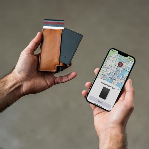 Ekster Finder Card,Wallet Tracker Card,Rechargeable Bluetooth Tracking Card | Works with Apple Find My Wallet, Slim Wallet Locator - Credit Card-Sized Wallet Finder for Wallets, Bags & Gear in Saudi Arabia