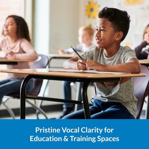 Cetacea Astronaut CL Powered Ceiling Speakers - Simple Bracket Install, Upgrade Projector with Speaker, High Fidelity Clarity, Ideal Speaker for Projector in K-12 Classrooms & Offices, 40 Watts, White in Saudi Arabia