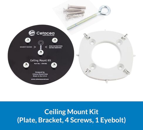 Cetacea Astronaut CL Powered Ceiling Speakers - Simple Bracket Install, Upgrade Projector with Speaker, High Fidelity Clarity, Ideal Speaker for Projector in K-12 Classrooms & Offices, 40 Watts, White in Saudi Arabia