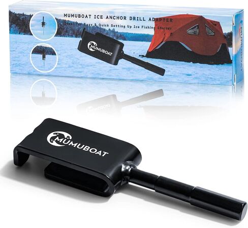 Ice Anchor Drill Adapter, Ice Fishing Shelter Accessories, Universal for Ice Anchors in Saudi Arabia