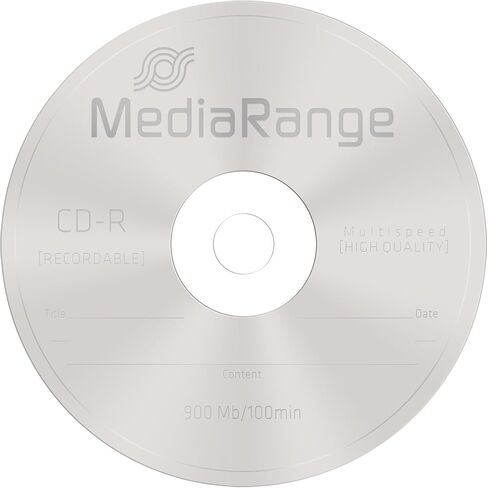 MediaRange MR222 Slug and Storage Media CD-R 48x 900MB/100min Cake25 in Saudi Arabia