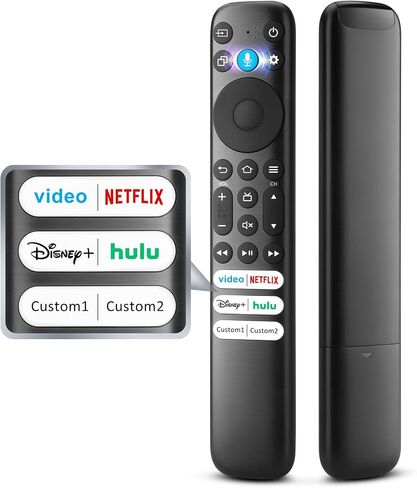 Replacement Only for TCL Google TV Remote Control,RC813 Compatible with TCL QM8/QM7/S5/S4/S3/Q7/Q6/Q5 4K UHD HDR LED QLED QD-Mini LED Full-HD Smart TVs in Saudi Arabia