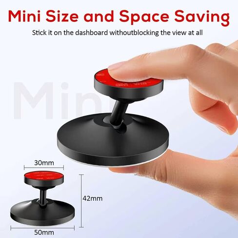 Magnetic Radar Detector Mount, Aluminium Radar Dashboard Mount | for Cobra,Escort,Uniden R3 R4 R7 R8, Valentine V1 Gen2 Etc All Radar Detector,Shockproof Stable And Adjustable in Kuwait