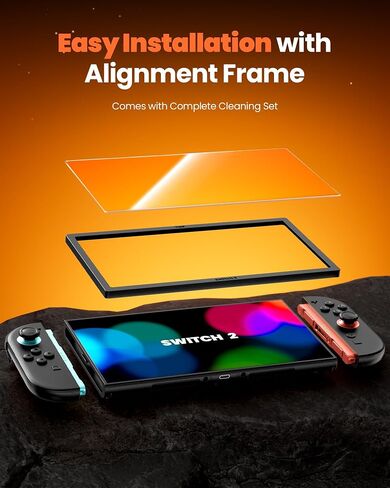 VOYEE Screen Protector for Switch 2, 7.9 Inch Tempered Glass 3 Pack | 9H Hardness Anti Scratch, Ultra HD Clear, Bubble Free, Touch Sensitive, Easy Installation Kit Included in Saudi Arabia