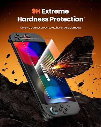 VOYEE Screen Protector for Switch 2, 7.9 Inch Tempered Glass 3 Pack | 9H Hardness Anti Scratch, Ultra HD Clear, Bubble Free, Touch Sensitive, Easy Installation Kit Included in Saudi Arabia