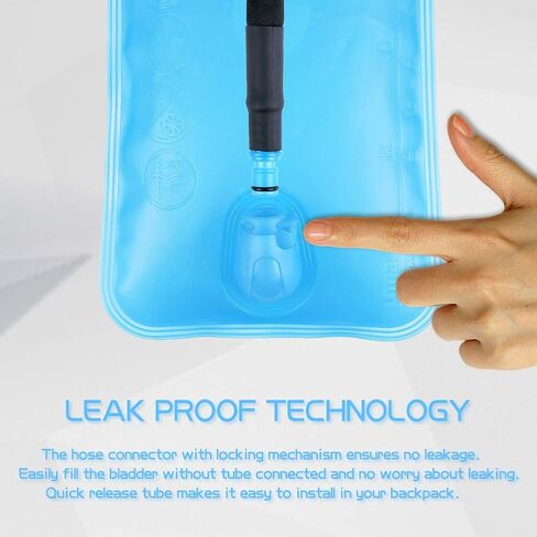 2L Hydration Bladder, Water Bladder for Hiking Backpack 2 Liter Water Storage Bag with Insulated Tube, Hydration Back Pack Replacement for Outdoor Camping Running Cycling in Saudi Arabia