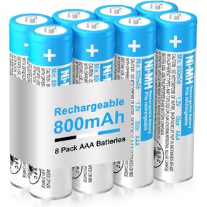 4-Pack 1.2V 800mAh AAA Ni-MH BK-80AAABU Triple A Rechargeable Batteries in Saudi Arabia