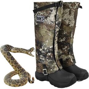 Dan's Hunting Gear High-Performance Snake Protector, Briarproof, Waterproof, Gaiters Nylon, USA-Made, Rugged Protection for Hiking & Outdoors-Adjustable fit for All Shoes-Boots in Kuwait
