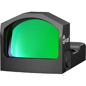 CVLIFE WolfCloak Motion Awake Green Dot Sight لبصمة RMR، نقطة 2MOA | محول لـ MOS وPicatinny 21 مم، رؤية انعكاسية للمسدسات كاملة الحجم، 1500 جيجا مقاوم للصدمات، 0.33 بوصة، عدسة بصرية 24 مم in Kuwait