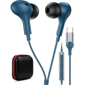 USB C Headphone for Samsung S26 S25 FE S24 A16 A17 Z Wired Earbuds Magnetic | in-Ear Type C Earphone with Microphone Volume Control Bass Stereo Noise Canceling for iPhone 17 Pro Max 16 16e 15 Pixel 10a 9 in Saudi Arabia