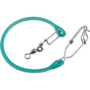 QQZ #370 Downrigger Weight Snubber with Swivel & Snap, Green Small | Ball bearing swivel with snap. Absorbs shock, provides insulation, prevents snags. Wet-hand grip. Fits downrigger terminal. in Kuwait