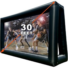 20ft Inflatable Projector Screen Outdoor Movie Screen, Blow Up Screens Front and Rear Projection with Air Blower, Best for Movie Nights Backyard Home Theater Party in Saudi Arabia
