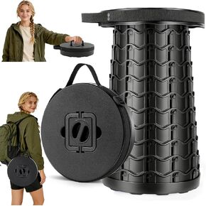 20.3“Collapsible Stool for Adults Heavy Duty 1000lbs Load Capacity Folding Stool Wider Seat&Taller Height Portable Seat Telescoping Chair for Camping, Parade, Sporting Event, Campfire Party in Saudi Arabia