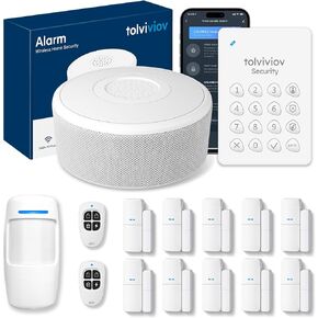 15-Piece WiFi Home Security System, DIY Wireless Alarm Kit, No Subscription | 120dB Loud Alarm, 8-Hour Backup Battery, Instant App Alerts, DIY Installation, No Monthly Fee, Expandable Home Protection in Saudi Arabia