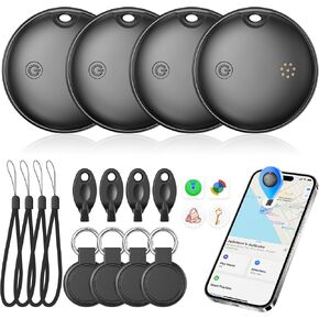 2026 Air Tags for Android-4 Pack,Dual System for iOS Find My & Android Find Hub,Replaceable Battery,Loud Ring,IP68 Waterproof,Smart Bluetooth Tracker for Keys,Luggage,Wallets in Saudi Arabia