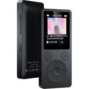 64GB MP3 Player with Bluetooth 5.3, Speaker & Physical Buttons | 40H Playback, HiFi Sound, Equalizer, Voice Recorder, FM Radio, A-B Repeat, Lightweight 1.3 Oz, Supports128GB microSD Card in Saudi Arabia