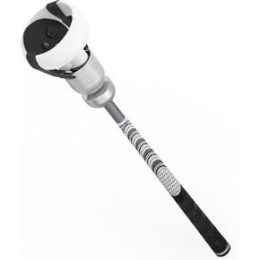 Weighted VR Golf Club Attachment for Meta/Oculus Quest 2 | Aluminum Quest 2 Golf Club Handle with Realistic Grip, Two Straps Included, Silver in Saudi Arabia