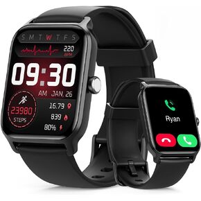 Tensky Smart Watch for Men & Women, 46mm HD Big Screen Fitness Tracker | iPhone/Android/Samsung, Answer & Make Call, Alexa Built-in, 101+ Sport Modes, Sleep/Heart Rate/SpO2 Monitor, 7-10 Day Battery in Saudi Arabia