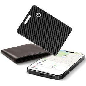 Wallet Tracker Card for Apple Find My (iOS Only), Ultra-Thin Bluetooth Tracker Smart Card Wallet Finder, IP68 Waterproof Slim Item Locator for Wallets, Keys, Passport & Luggage Tags (Diamond Black) in Saudi Arabia