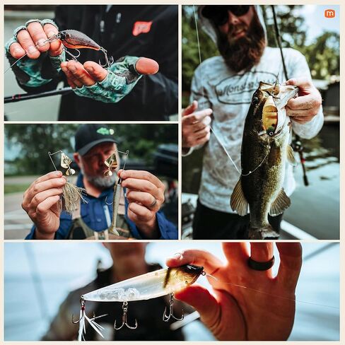 MONSTERBASS Fishing Mystery Box, Freshwater Bass Fishing Kit with 7+ Lures in Kuwait