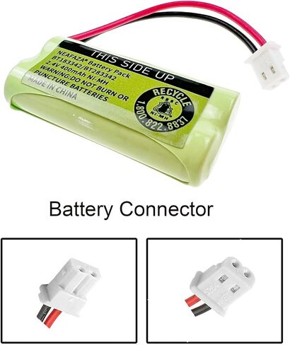 BT183342/BT283342 Phone Battery 2.4V 400mah Ni-MH BT162342 BT262342 Compatible with VTech CS6114 CS6419 AT&T EL52100 EL50003 EL52300 Cordless Handsets (2 Pack) in Saudi Arabia