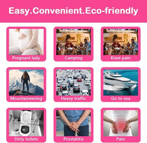 30/50PCS Disposable Female Urination Device, Pee Funnel Standing Pee Women | Portable Waterproof Paper Female Urinal Funnel with Bag for Camping,Travel,Hiking,Outside in Saudi Arabia