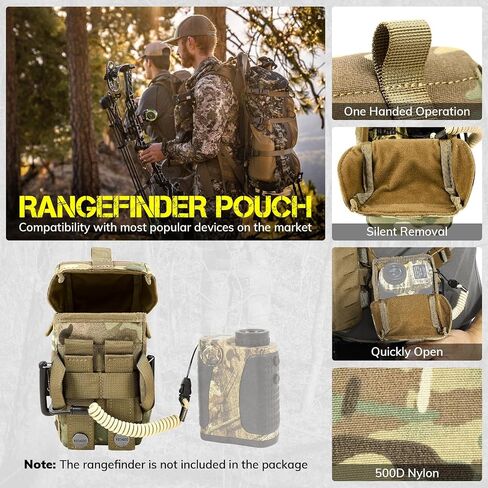 VOTAGOO Rangefinder Pouch with Protective Padding and Quick-Release Buckle, Molle Compatiblefor Binocular Packs, Tactical Hunting Bag Accessory in Saudi Arabia