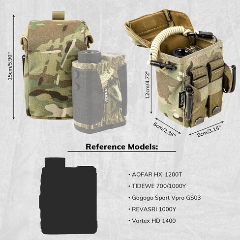 VOTAGOO Rangefinder Pouch with Protective Padding and Quick-Release Buckle, Molle Compatiblefor Binocular Packs, Tactical Hunting Bag Accessory in Saudi Arabia