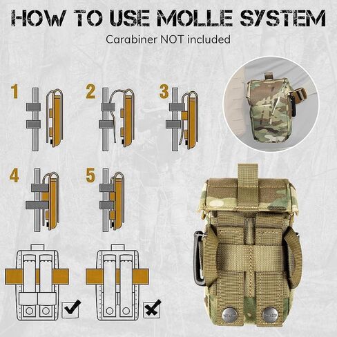 VOTAGOO Rangefinder Pouch with Protective Padding and Quick-Release Buckle, Molle Compatiblefor Binocular Packs, Tactical Hunting Bag Accessory in Saudi Arabia