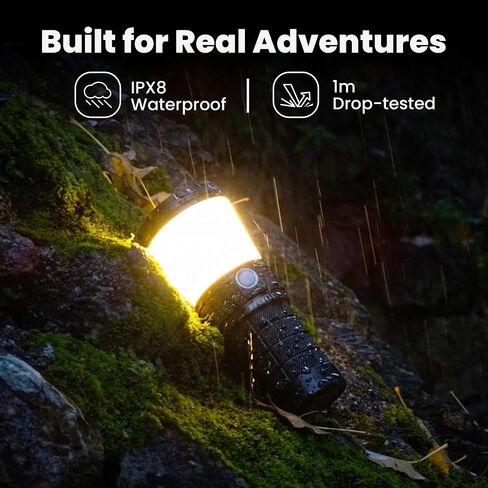 sofirn BLF LT1 Camping Lantern Rechargeable, Dimmable 2700K-5000K, 90 CRI | Warm to neutral tint-adjustable LED lantern with Anduril 2 UI and USB-C charging. For power outages, camping, fishing. in Saudi Arabia
