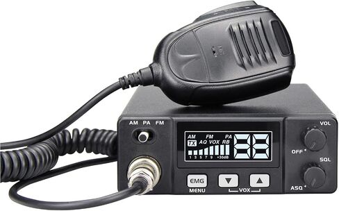 AT-505PRO CB Radio, AM FM Mobile CB Radio Long Range w/VOX, Emergency Radio | Auto Squelch, PA, LCD Display, 4-Watt Output, 40 Channels Mini CB Radio for Truck Car in Saudi Arabia