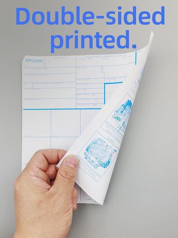 prismite Fingerprint Cards, Heavy Weight, Applicant FD-258 (250 Pack) in Saudi Arabia