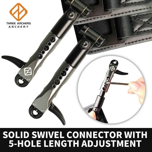 THREE ARCHERS Compound Bow Release Sensitive Trigger Jaws Release with Leather Buckle Strap- Quick & Quiet in Saudi Arabia