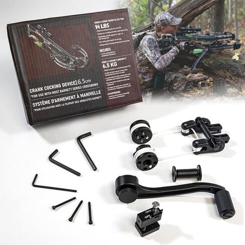 Upgraded Crossbow Crank Cocking Device Compatible With Barnett Series Crossbow，Bar20020 Crank Cocking Device 94% Less Cocking Resistance, Universal Crossbow Crank Cocking Device Black,Easy Winding in Saudi Arabia
