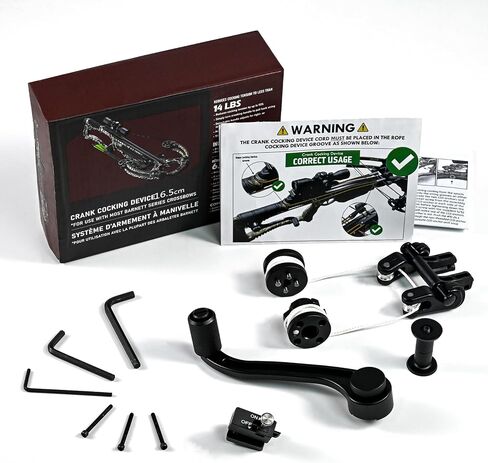 Upgraded Crossbow Crank Cocking Device Compatible With Barnett Series Crossbow，Bar20020 Crank Cocking Device 94% Less Cocking Resistance, Universal Crossbow Crank Cocking Device Black,Easy Winding in Saudi Arabia