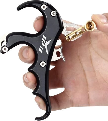 Archery Compound Bow Release Aid Archery Release Bow Thumb Release for Compound Bow Outdoor Shooting Accessories (Black) in Saudi Arabia