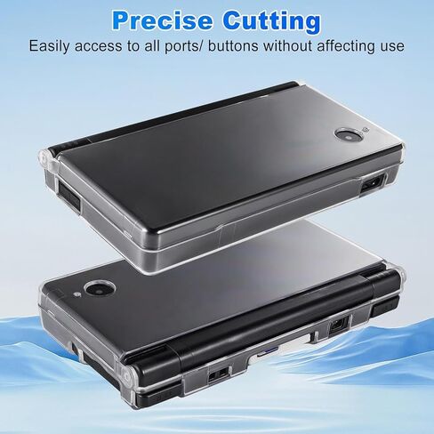 VSEER Crystal Clear Hard Shell Protective Case Cover for Nintendo DSi NDSi, Transparent, Snap-On Design, Slim Profile (Not for Nintendo DSL or DSi XL) in Saudi Arabia