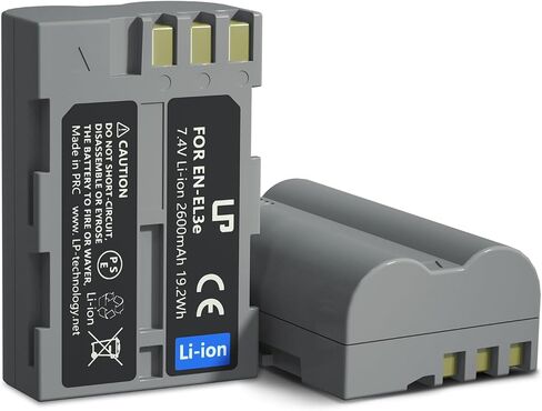 EN-EL3e Battery Charger, LP Charger for Nikon EN EL3e, EL3, EL3a Battery, Compatible with Nikon D700, D300s, D300, D200, D100, D90, D80, D70s, D70, D50, Replacement for MH-18, MH-18a, MH-19 in Saudi Arabia