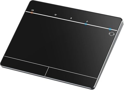 Wireless Bluetooth Trackpad for Windows 10 & 11, 3-in-1 Connectivity Modes,High Precision Control, Portable Multi-Touch Gestures touchpad for PC & Laptop (Black) in Saudi Arabia
