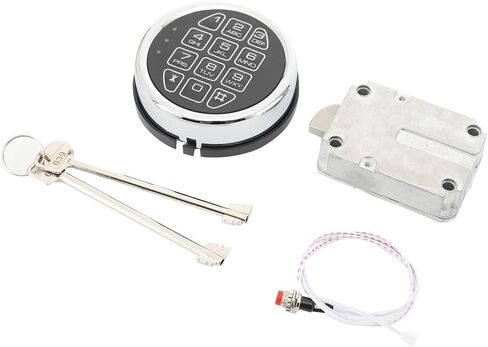 Electronic Safe Lock Kit Replacement | Digital Keypad with Solenoid Lock, Gun Safe Keypad Universal Replacement, Fit Safe Box and More in Kuwait