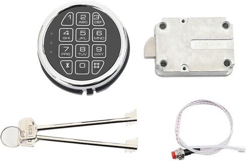Electronic Safe Lock Kit Replacement | Digital Keypad with Solenoid Lock, Gun Safe Keypad Universal Replacement, Fit Safe Box and More in Kuwait