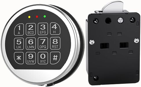 Gun Safe Lock Replacement with Swing Bolt | Black Keypad Electronic Safe Lock for Gun Safe and Strong Vaults Door in Saudi Arabia